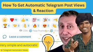 Telegram Unlimited Free Reaction Trick | How To get free reaction in telegram post