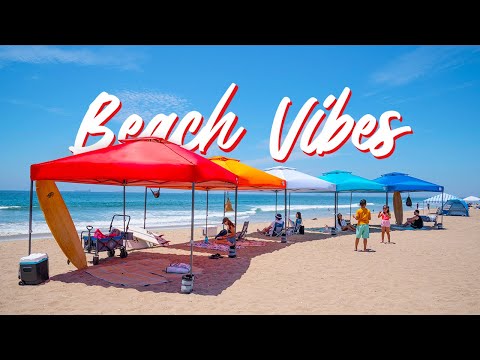 E-Z UP® Patriot™ pop-up canopy - Perfect portable beach shade