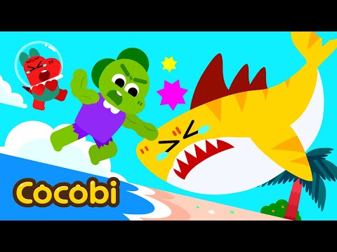 Superhero vs Shark Monster!🤩 Songs for Kids | Cocobi