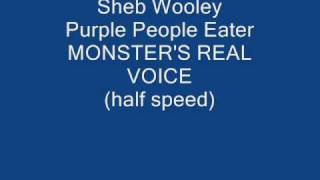 Purple People Eater THE REAL VOICE Sheb Wooley half speed