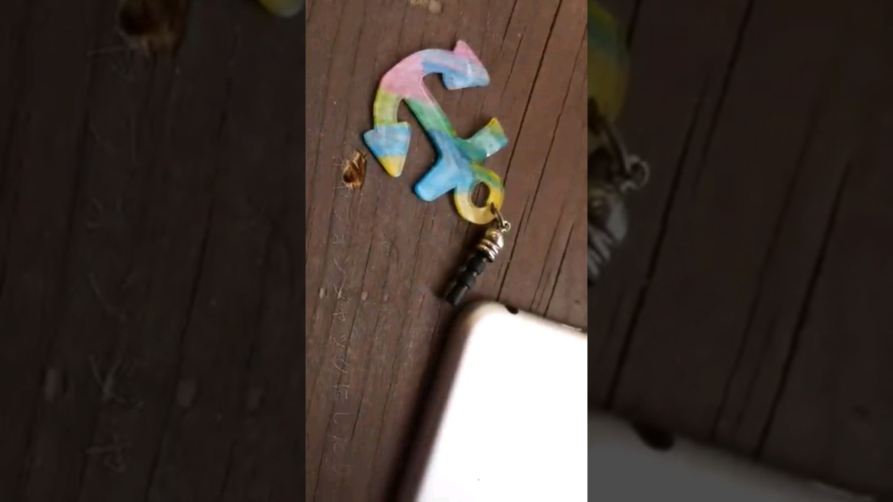 プラ板 簡単子供 夏向きアクセサリーイカリ 作り方#StayHome #家で一緒にやってみよう #ハンドメイド #かわいい　#夏休み 親子で#手作り　#handmade