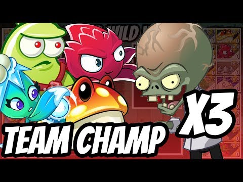 Wild West Tournament Team Champ vs Each Freakin Zombots x 3 | Plants vs Zombies 2
