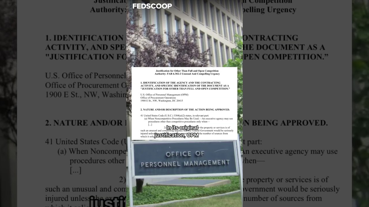 OPM cancels its sole-source award for Workday HR services