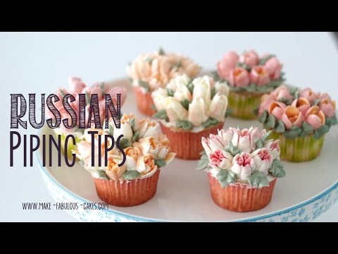 Russian Piping Tips - Flower Cupcakes