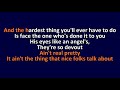 Mary Chapin Carpenter - The More Things Change - Karaoke Instrumental Lyrics