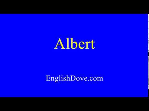 How to pronounce Albert in American English.