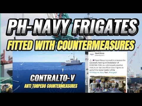 CONTRALTO anti-torpedo reaction modules for the two PH-NAVY 🇵🇭 Jose Rizal-class frigates!
