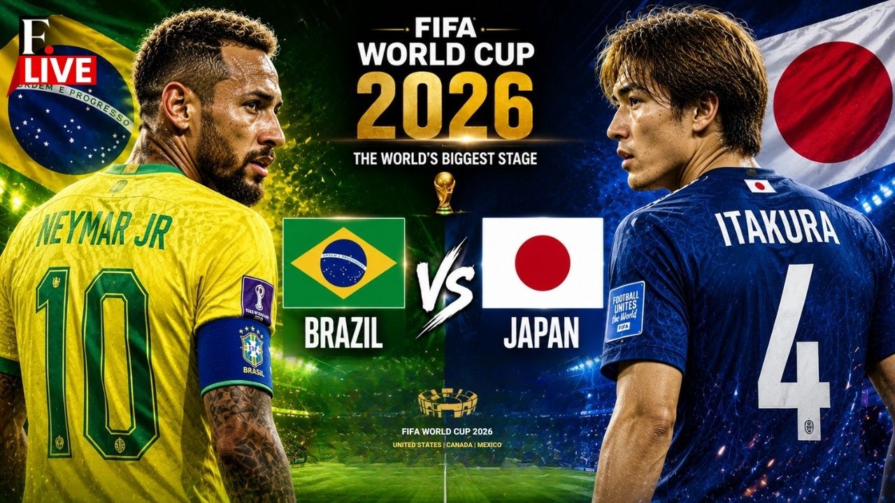Brazil vs Japan LIVE | Neymar Jr vs Kou Itakura | FIFA World Cup 2026 LIVE | BRA vs JPN