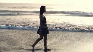 Girl Walking Alone At Night Stock Footage  Royalty Free Video Clips