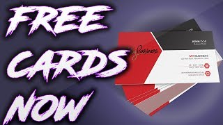 How to Make Business cards for Free
