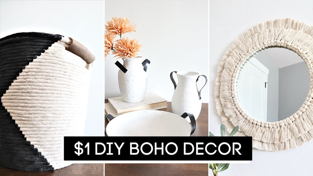 DIY Room Decor! $1 Dollar Tree DIY Boho Decor *Anthropologie Inspired*