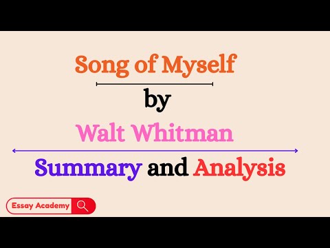 Song of Myself by Walt Whitman | Summary and Analysis Explained