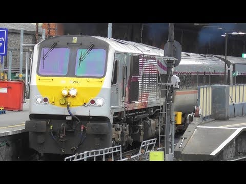 Irish Rail 201 Class Loco + Enterprise Train - Connolly Station, Dublin