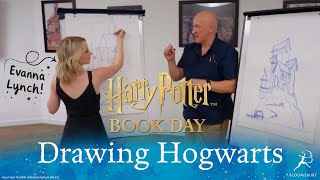 ⚡ Harry Potter Virtual Lesson with Evanna Lynch | How to Draw Hogwarts ✏️