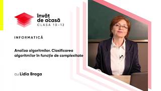 "Analiza algoritmilor  Clasificarea algoritmilor în funcție de complexitate"