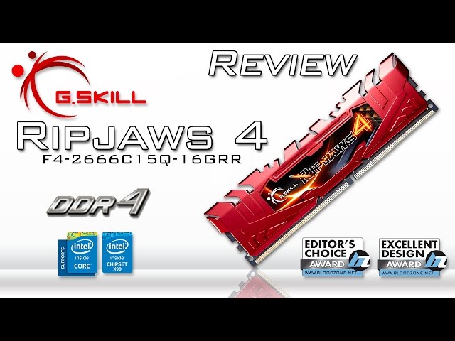 Vídeo relacionado con G.Skill DDR4 32GB PC 4000 CL18 Kit (2x16GB) 32GVK Ripjaws