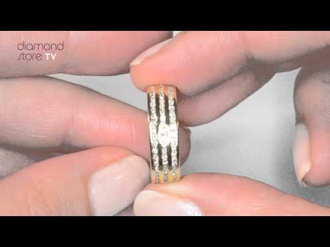 HG39-372A - Amy 18K Yellow Gold Full Band Diamond (1.5ct) Eternity Ring