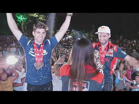 Sáenz recibió y acompañó a los hermanos Benavides tras su regreso triunfal del Rally Dakar