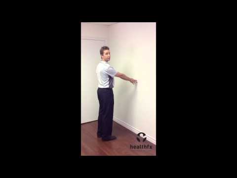 Wall Walk active assisted shoulder flexion for the painful shoulder