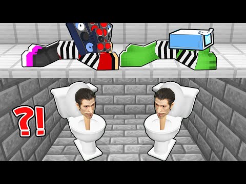 Maizen ESCAPE from SKIBIDI TOILET PRISON in Minecraft! - Parody Story(JJ and Mikey TV)