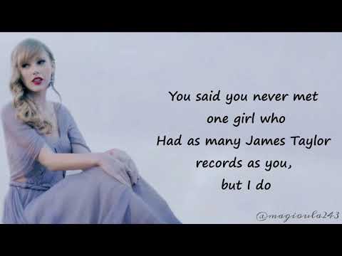 Taylor Swift - Begin Again (Lyrics)