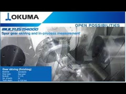MULTUS U4000 Spur Gear Skiving and In-Process Measurement