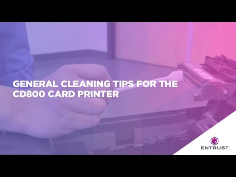 General Cleaning Tips for the CD800 Card Printer
