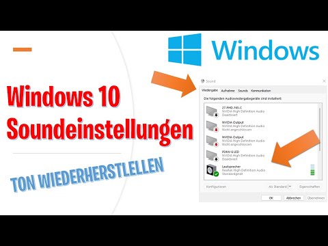 Keinen Ton (Windows 10 ) Fixen - Windows 10 Soundeinstellungen - einfach Sound einstellen Windows