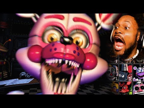 EVERY ANIMATRONIC EVER. (we're gonna die..) | FNAF: Ultimate Custom Night #1