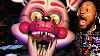 EVERY ANIMATRONIC EVER. (we're gonna die..) | FNAF: Ultimate Custom Night #1