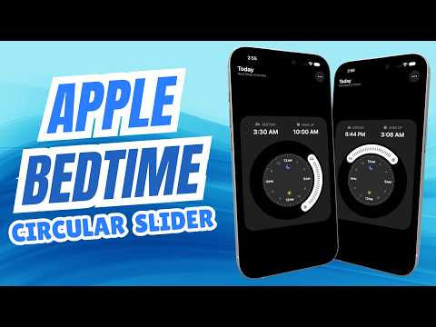 Apple Bed Time Circular Slider Using SwiftUI | iOS | Xcode thumbnail