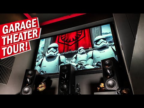 EPIC GARAGE HOME THEATER TOUR!  7.4.4 DOLBY ATMOS // ARENDAL SOUND // BOWERS & WILKINS // EPSON