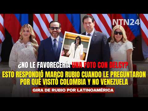 Esto respondió Marco Rubio cuando le preguntaron por qué visitó Colombia y no Venezuela