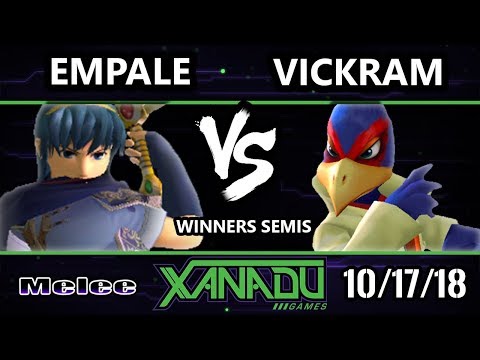 S@X 272 SSBM -  Empale (Marth) Vs.  Vickram (Falco) - Smash Melee Winners Semis