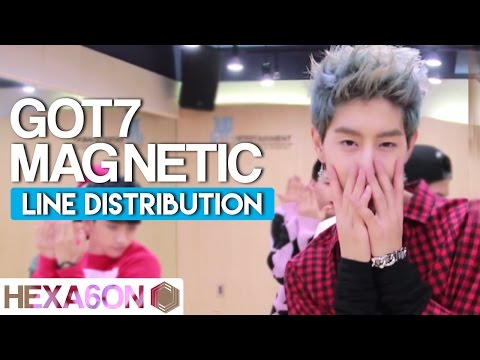 GOT7 - Magnetic Line Distribution (Color Coded)