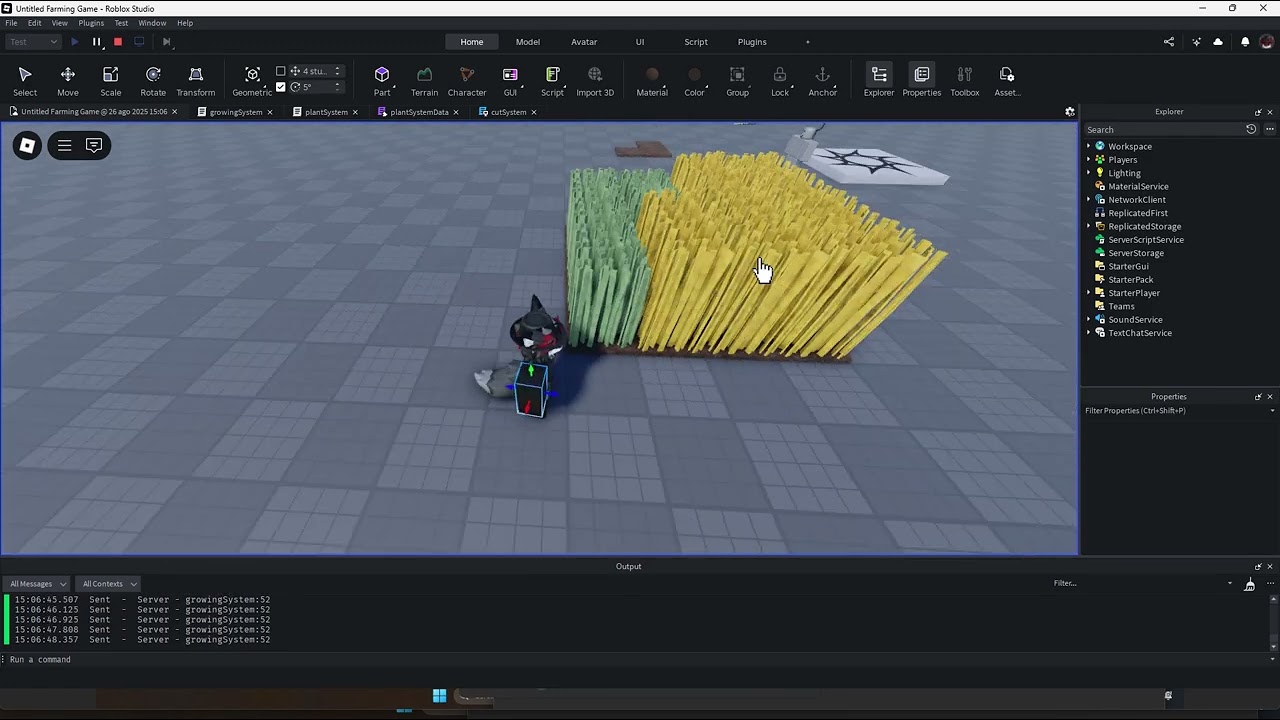 Untitled Farming Game - Roblox Studio - DEVLOG SHOWCASE PT.1 [Growing System]