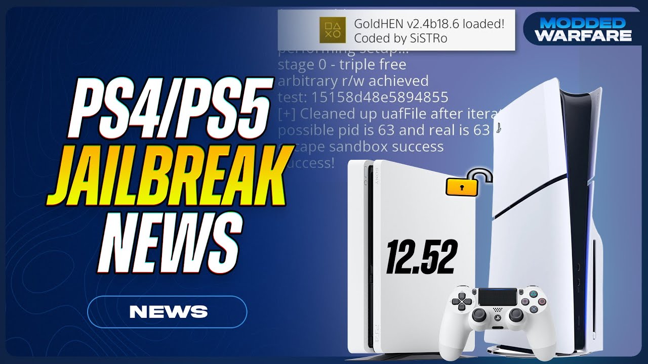 PS4/PS5 Jailbreak News: PS4 12.52 Jailbreak Coming, Web Browser Bug, Userland updates & More!