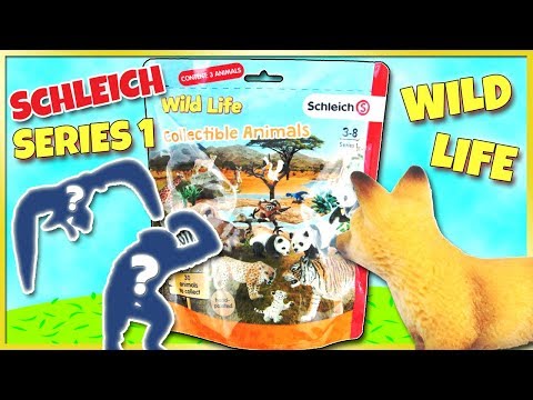 SCHLEICH WILD LIFE 🦊 Detailed Series 1 Animals BLIND BAG OPENING Toy Review | Trusty Toy Channel