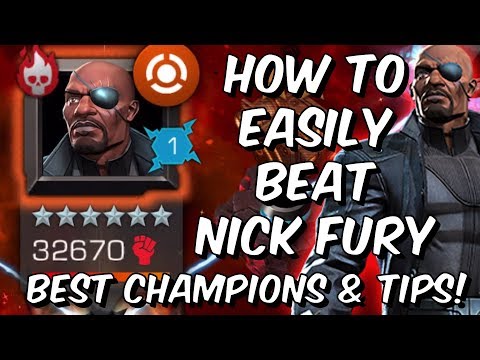 How To Easily Beat Uncollected Nick Fury - Best Champions & Tips - Marvel Contest of Champions