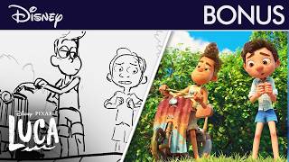 Progression de l'Animation de Luca | Le Grand Saut | @disneyfr