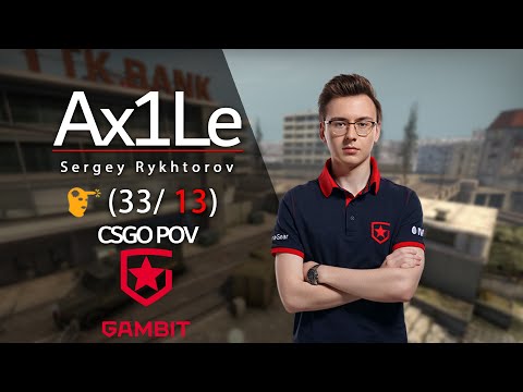 CSGO Pov - Gambit Ax1Le (33-13) vs Astralis (de_overpass) - ESL Pro League