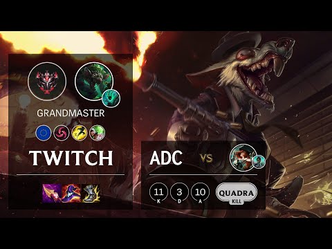 Twitch ADC vs Miss Fortune - EUW Grandmaster Patch 11.2