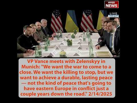 Trump Praises Vance's Munich Speech on Free Speech; Vance Meets Zelensky; Water Restrictions Reversed
