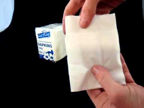 Napkin dispenser and napkins