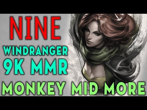Dota 2 PENTA.Nine 9K MMR WindRanger vs Monkey King Mid - MK Mid More