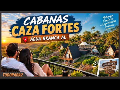 tudopara2 | Cabanas Caza Fortes em Água Branca AL - Perfeito para casais 