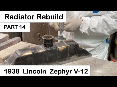 1938 Zephyr Part 14 - Radiator Rebuild. Restoration of a 1938 Lincoln Zephyr V12 Coupe.
