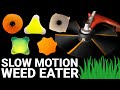 Which Shape CUTS BEST? (Weed Eater Line at 100,000 Frames Per Second) - Smarter Every Day 238