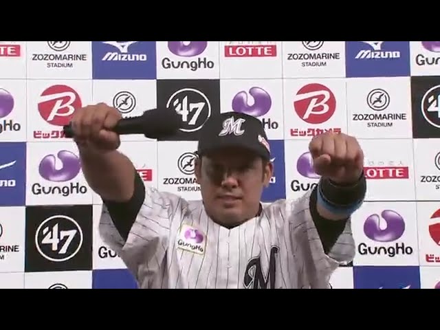 マリーンズ・井上選手・ヒーローインタビュー 6/23 M-B