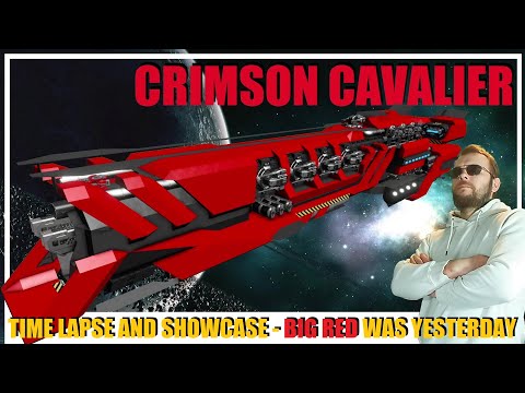 [SPACE ENGINEERS] Crimson Cavalier - Build Time Lapse and Showcase